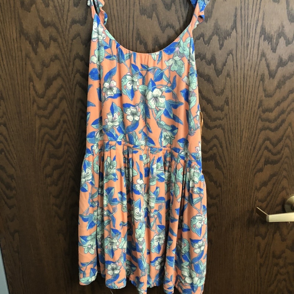 Free People Dear You Floral Ruffled Tank Mini Dress sz‎ S